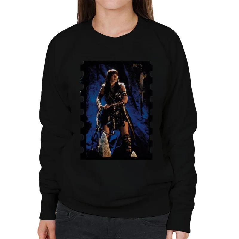 Xena Warrior Princess The Cave Women's Sweatshirt Hoodie with Gradient Ombre Colorful Xena Warrior Princess The Cave Women's Sweatshirt Hoodie with Gradient Ombre Colorful