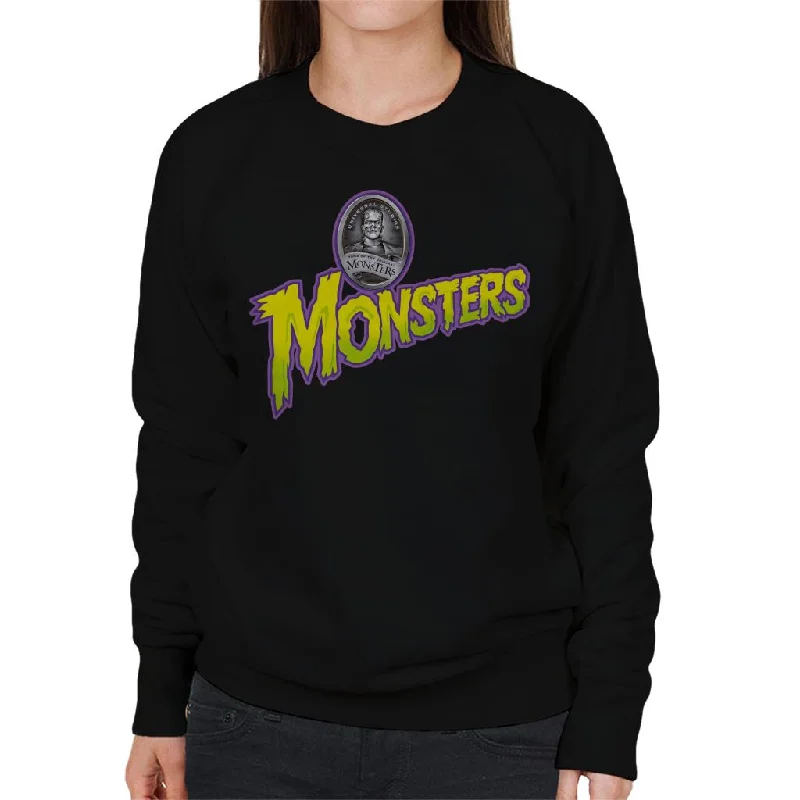 Frankenstein Universal Monsters Home Of The Original Women's Sweatshirt Hoodie with Ribbed Neckline Snug Warm