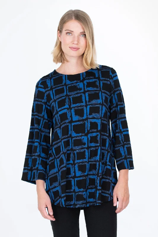 Rinne Blouse Blue Elegant Office Blouse