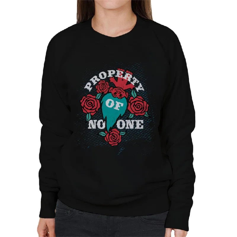 Trolls Property Of No One Women's Sweatshirt Hoodie with Velcro Closure Adjustable Secure Trolls Property Of No One Women's Sweatshirt Hoodie with Velcro Closure Adjustable Secure