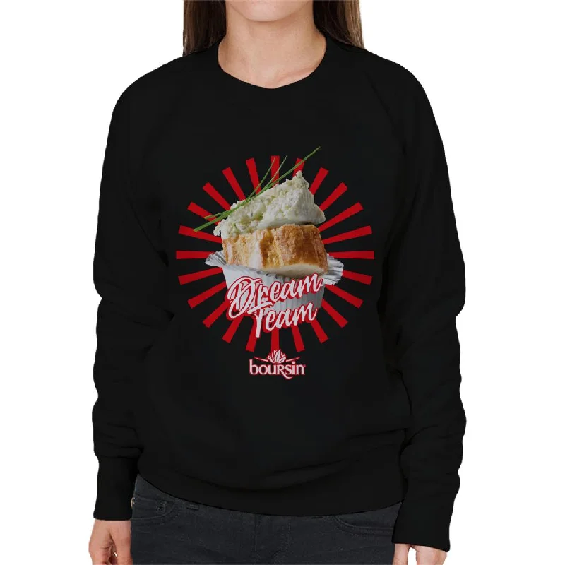 Boursin Dream Team Women's Sweatshirt Hoodie with Elastic Cuffs Stretchable Comfortable
