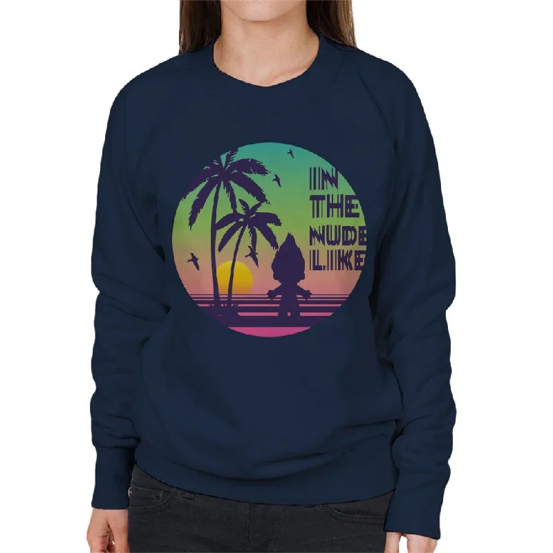 Trolls In The Nude Like Women's Sweatshirt Hoodie with Lace Feminine Delicate