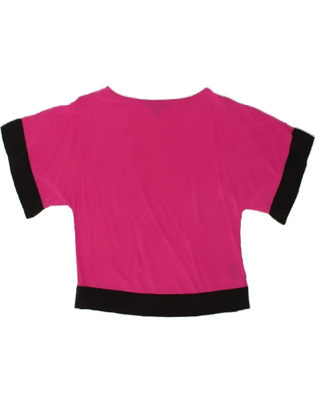 RALPH LAUREN Womens Blouse Top UK 10 Small Pink Colourblock Silk Lightweight Chiffon Blouse RALPH LAUREN Womens Blouse Top UK 10 Small Pink Colourblock Silk Lightweight Chiffon Blouse