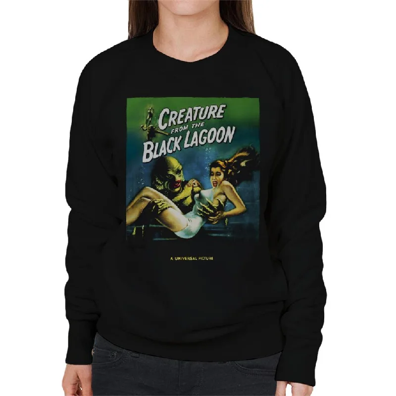 The Creature From The Black Lagoon Carrying Kay Women's Sweatshirt Hoodie with Patch Decorative Personalized