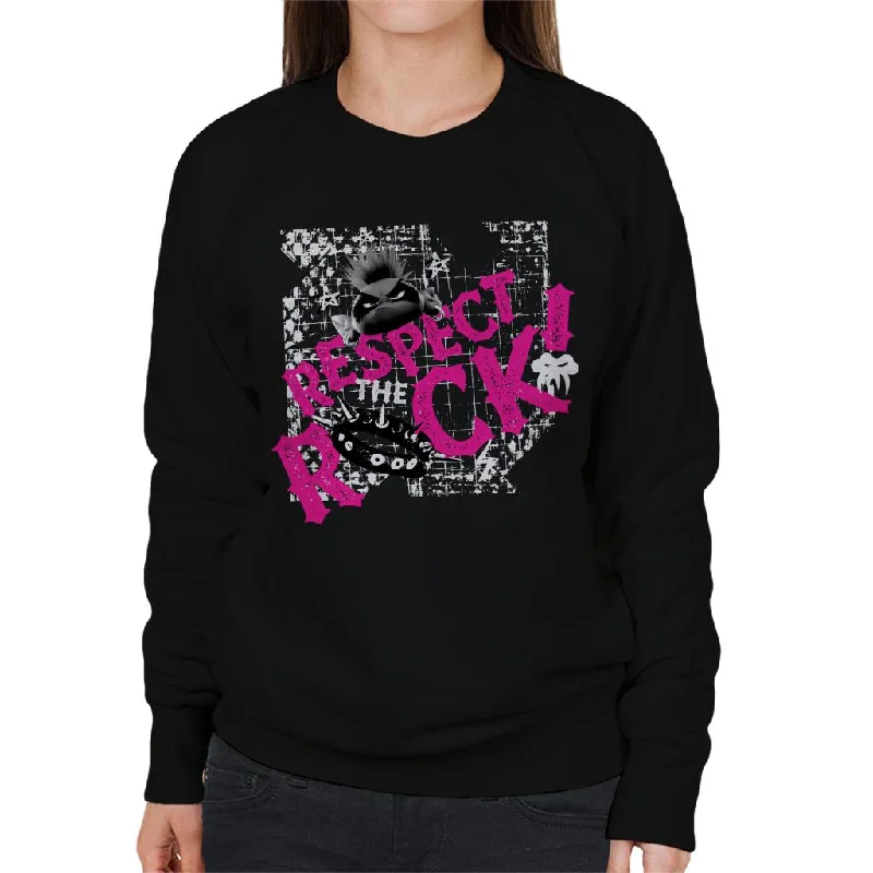 Trolls Queen Barb Respect The Rock Queen Women's Sweatshirt Hoodie with Drawstring Waist Adjustable Fitted Trolls Queen Barb Respect The Rock Queen Women's Sweatshirt Hoodie with Drawstring Waist Adjustable Fitted