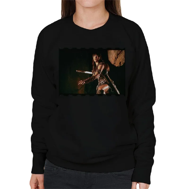 Xena Warrior Princess Fighting Women's Sweatshirt Hoodie with Lace Feminine Delicate Xena Warrior Princess Fighting Women's Sweatshirt Hoodie with Lace Feminine Delicate