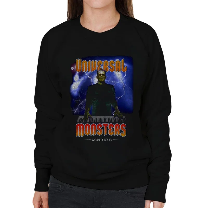 Universal Studios Monsters Frankenstein On Tour Women's Sweatshirt Hoodie with Embroidery Detailed Premium