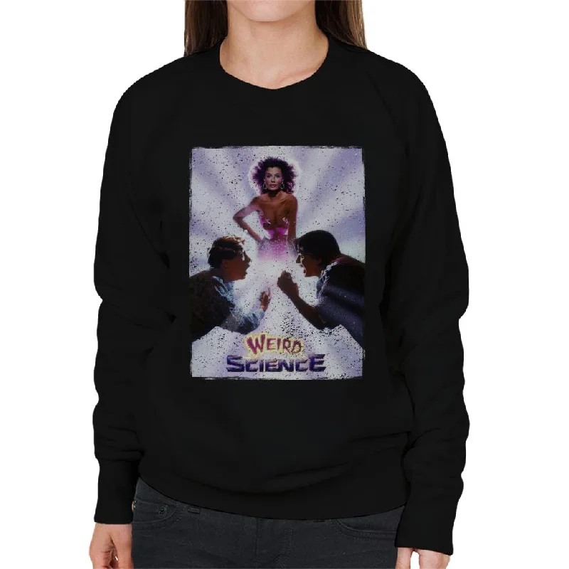Weird Science Theatrical Poster Women's Sweatshirt Hoodie with Slim Fit Tailored Modern