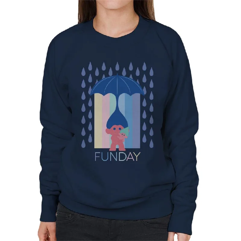 Trolls Fun Day Raining Umbrella Hair Women's Sweatshirt Hoodie with Bell Sleeves Flared Feminine Trolls Fun Day Raining Umbrella Hair Women's Sweatshirt Hoodie with Bell Sleeves Flared Feminine