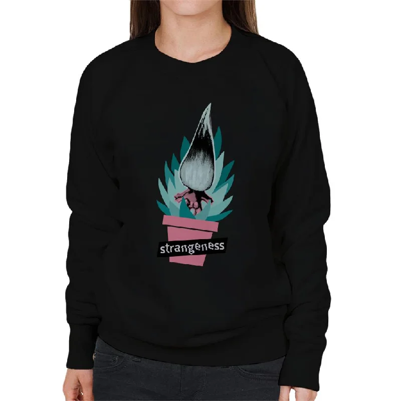 Trolls Strangeness Women's Sweatshirt Hoodie with Hem Frayed Vintage Worn