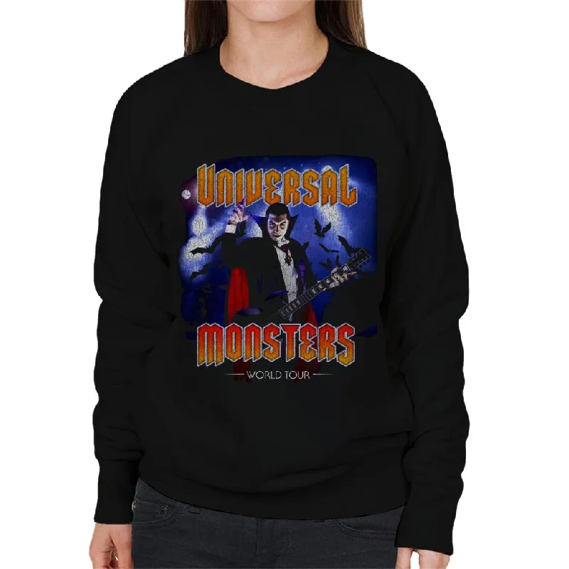 Universal Studios Monsters Dracula On Tour Women's Sweatshirt Hoodie with Ribbed Hem Stretchable Secure