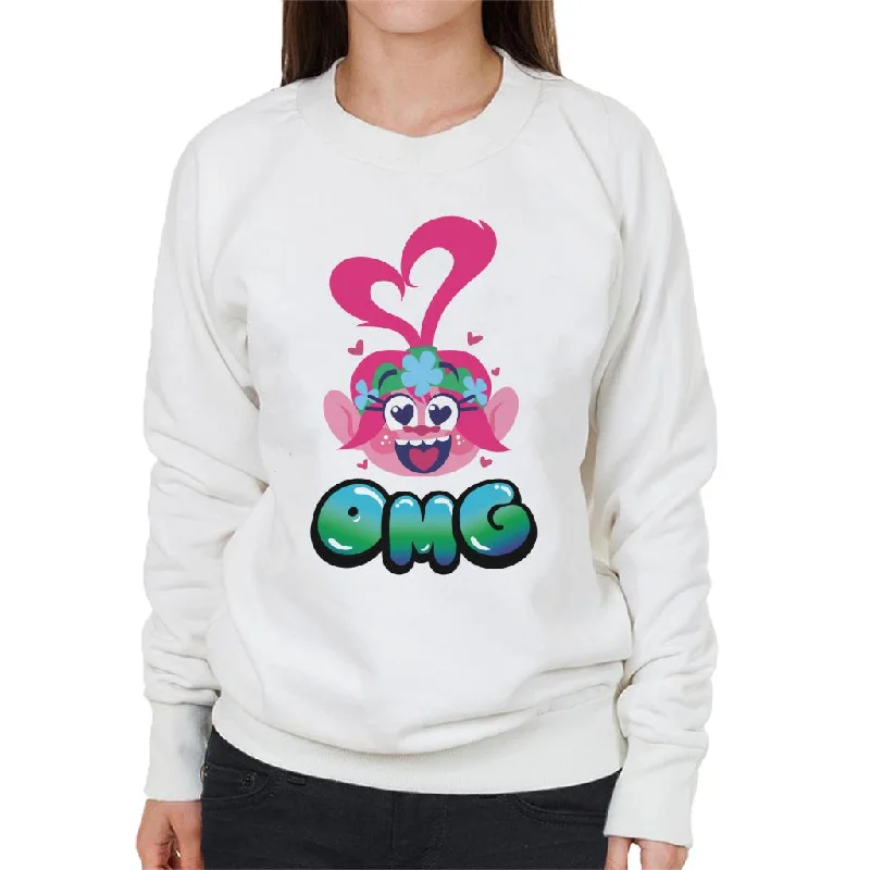Trolls Queen Poppy Omg Women's Sweatshirt Hoodie with Drawcord Adjustable Secure