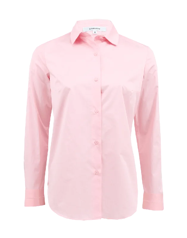 Long Sleeve Cuff Blouse Classic Striped Blouse