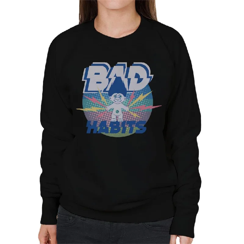 Trolls Bad Habits Lightning Women's Sweatshirt Hoodie with Hem Patch Decorative Personalized