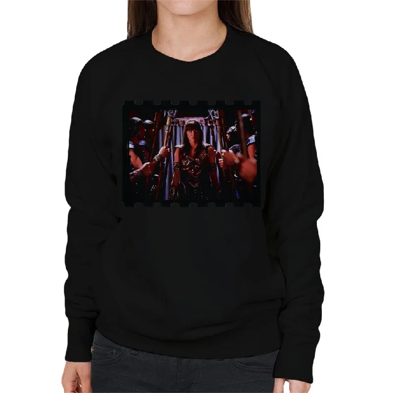 Xena Warrior Princess And Her Soldiers Women's Sweatshirt Hoodie with Sequins Glamorous Eye-catching Xena Warrior Princess And Her Soldiers Women's Sweatshirt Hoodie with Sequins Glamorous Eye-catching