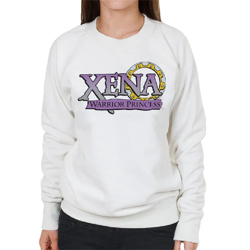 Xena Warrior Princess Purple Gradient Logo Women's Sweatshirt Hoodie with Fur Luxurious Winter Xena Warrior Princess Purple Gradient Logo Women's Sweatshirt Hoodie with Fur Luxurious Winter