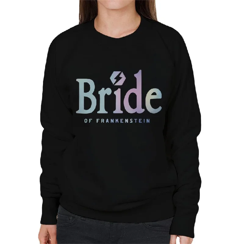 Bride Of Frankenstein Gradient Logo Women's Sweatshirt Hoodie with Reflective Safety Nightwear
