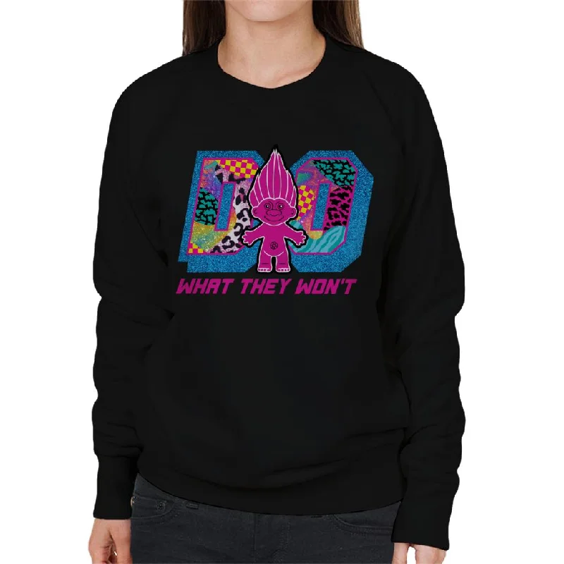 Trolls Do What They Wont Cosmic Shine Women's Sweatshirt Hoodie with Hem Elastic Stretchable Comfortable Trolls Do What They Wont Cosmic Shine Women's Sweatshirt Hoodie with Hem Elastic Stretchable Comfortable