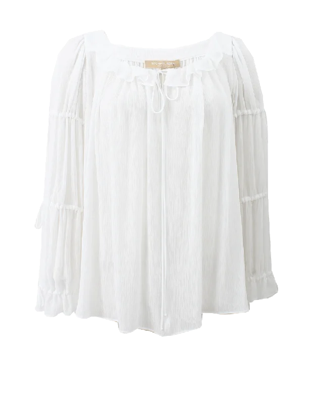 Peasant Blouse Double-Layered Blouse