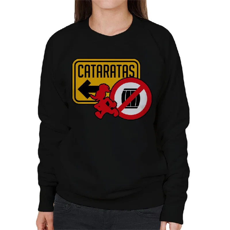 Woody Woodpecker Cataratas Women's Sweatshirt Hoodie with Bell Sleeves Flared Feminine Woody Woodpecker Cataratas Women's Sweatshirt Hoodie with Bell Sleeves Flared Feminine