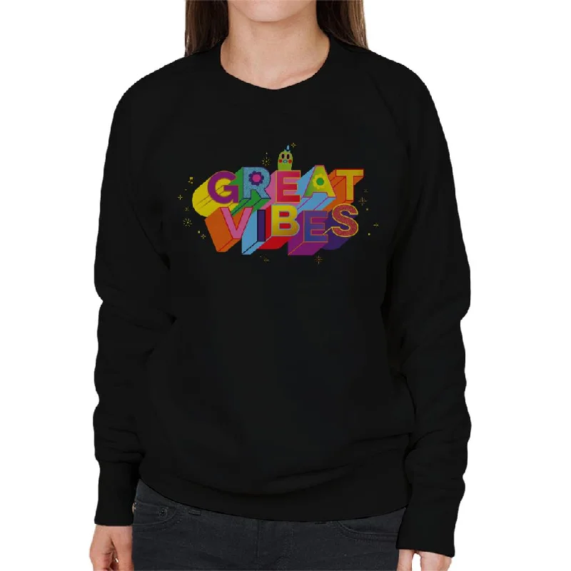 Trolls Mr Dinkles Great Vibes Women's Sweatshirt Hoodie with Fur Luxurious Winter