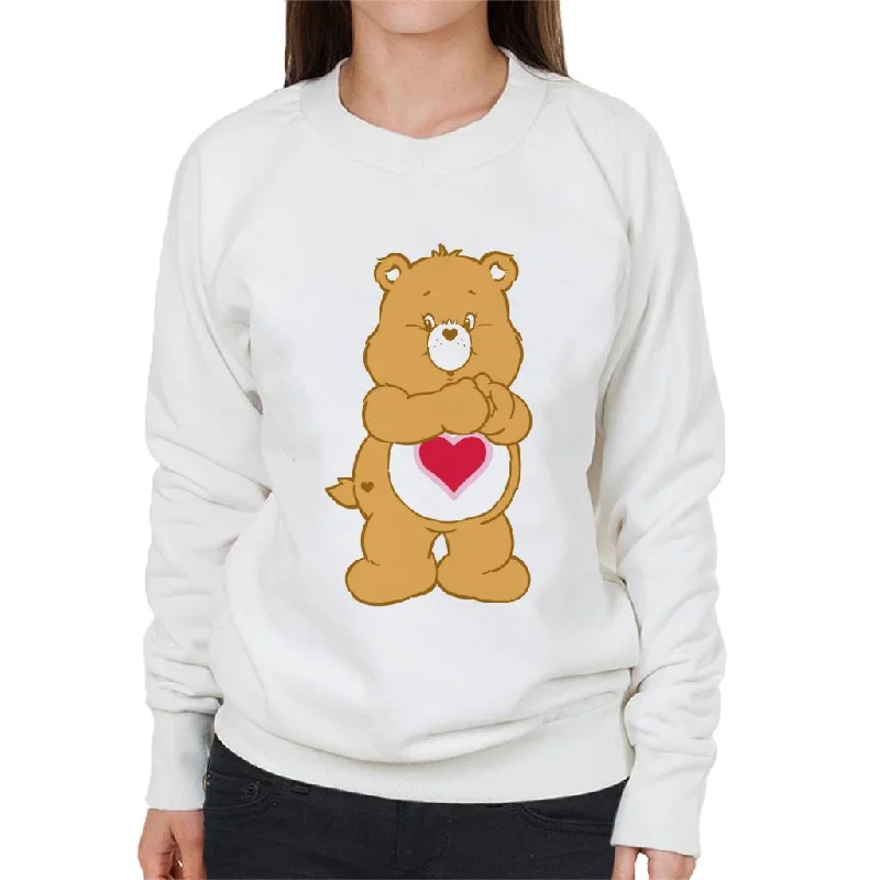 Care Bears Tenderheart Bear Women's Sweatshirt Hoodie with Tie-Dye Psychedelic Retro