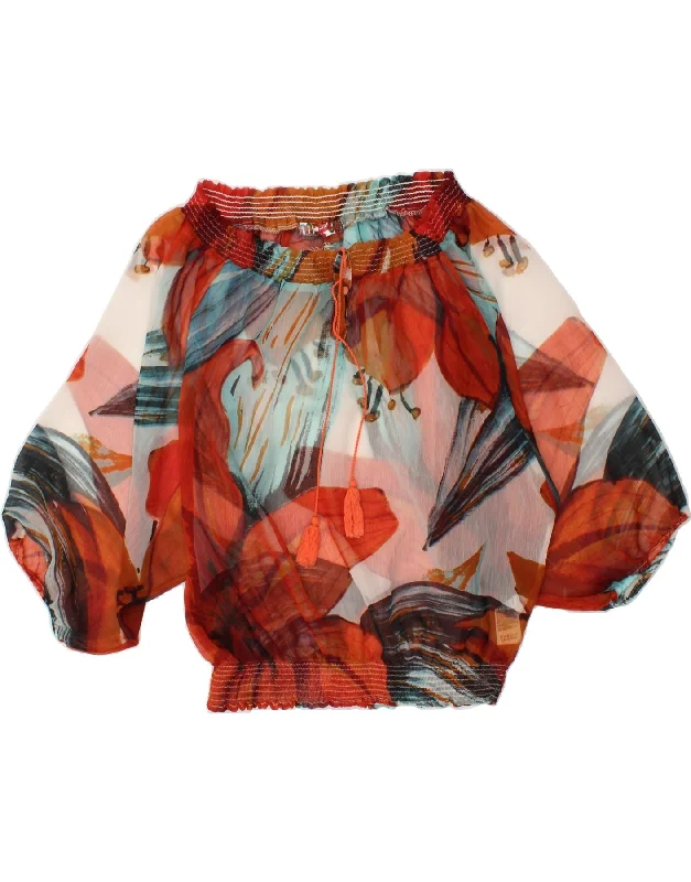 DESIGUAL Womens Long Sleeve Blouse Top UK 18 XL Multicoloured Colourblock Soft Knit Blouse DESIGUAL Womens Long Sleeve Blouse Top UK 18 XL Multicoloured Colourblock Soft Knit Blouse