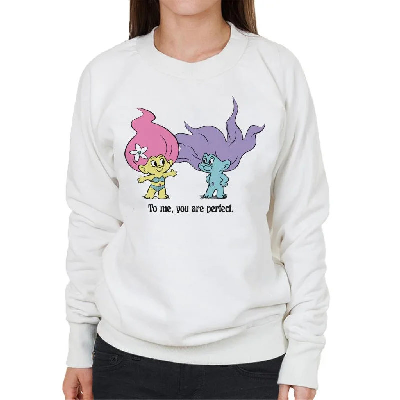 Trolls To Me You Are Perfect Women's Sweatshirt Hoodie with Camouflage Military Edgy Trolls To Me You Are Perfect Women's Sweatshirt Hoodie with Camouflage Military Edgy