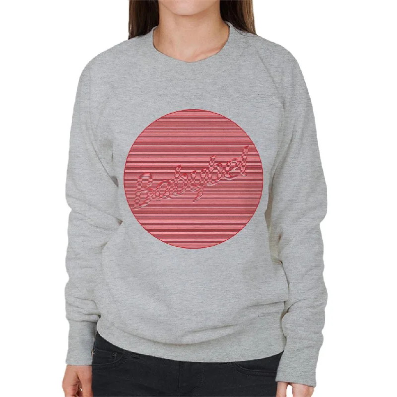 Baby Bel Striped Icon Women's Sweatshirt Hoodie with Ribbed Hem Stretchable Secure