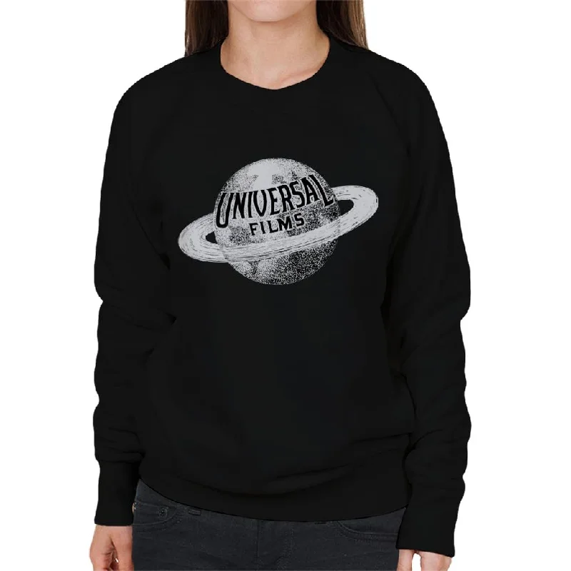 Universal Pictures 109th Birthday Logo Women's Sweatshirt Hoodie with V-Neck Classic Versatile Universal Pictures 109th Birthday Logo Women's Sweatshirt Hoodie with V-Neck Classic Versatile