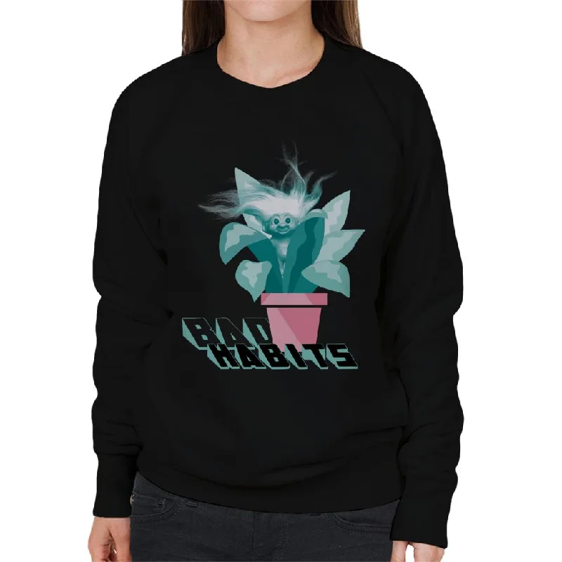 Trolls Bad Habits Women's Sweatshirt Hooded Sweatshirt Casual Wear Street Style