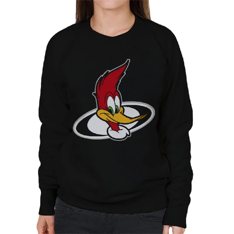 Woody Woodpecker Character Head Women's Sweatshirt Graphic Hoodie Design Print