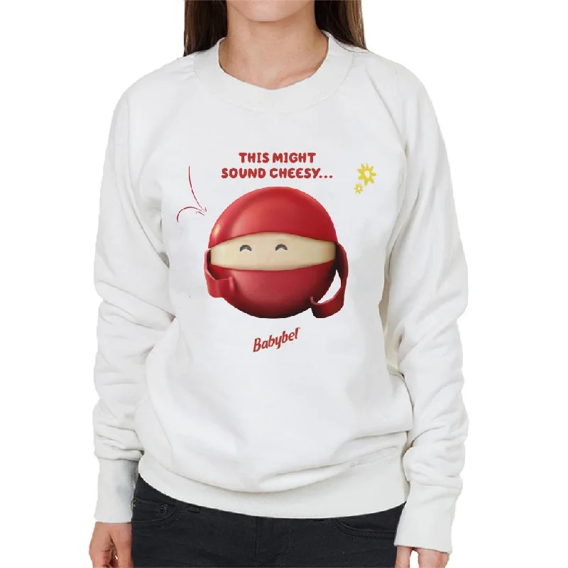 Baby Bel This Might Sound Cheesy Women's Sweatshirt Hoodie with Hem Applique Textured Unique