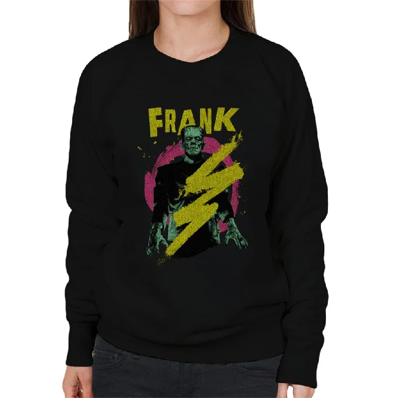 Frankenstein Frank Electric Shock Women's Sweatshirt Hoodie with Hood Adjustable Protection