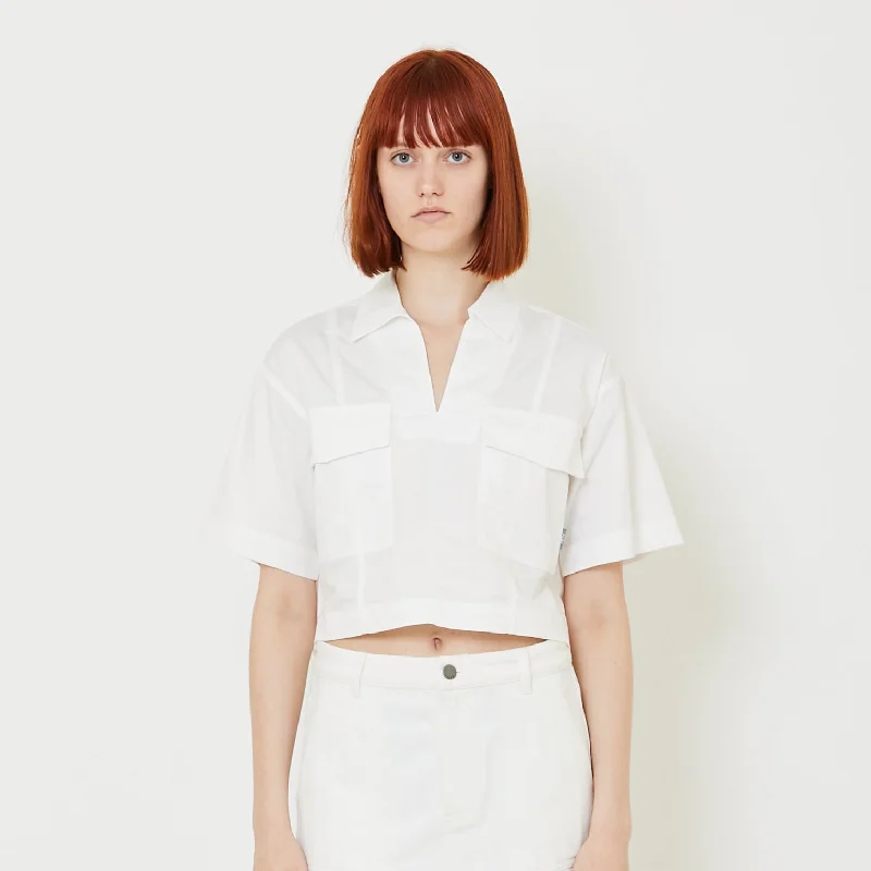 Women Blouse - Off White - SW2408112A Casual Relaxed Fit Blouse