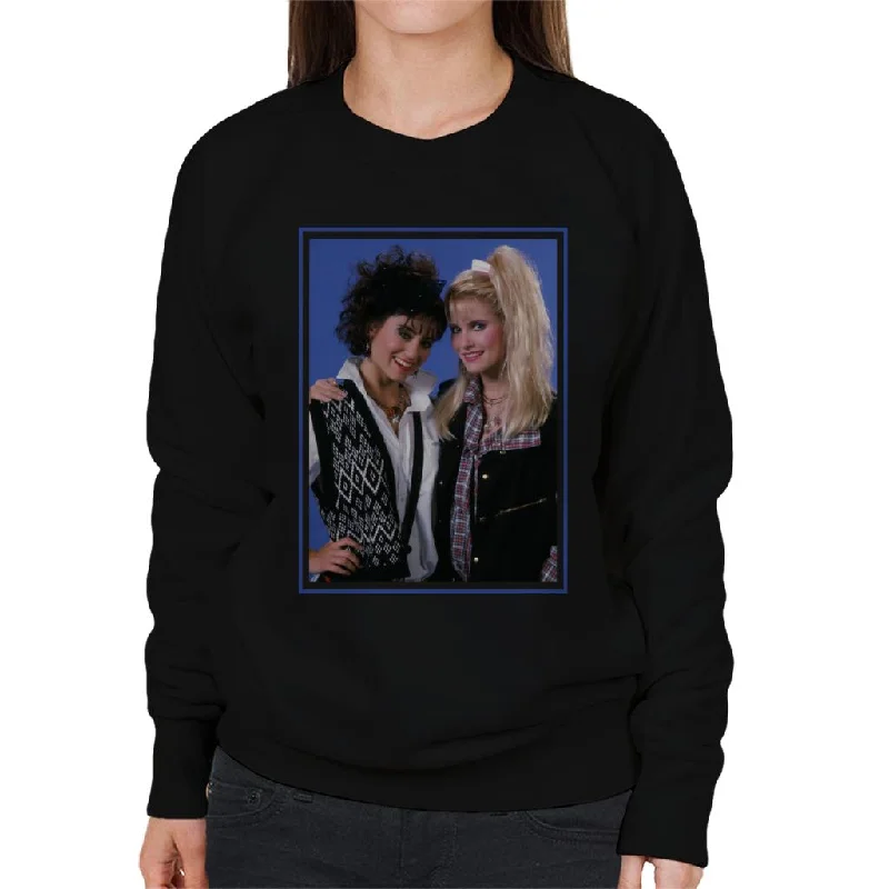 Weird Science Hilly And Deb Women's Sweatshirt Hoodie with Zipper Placket Modern Functional
