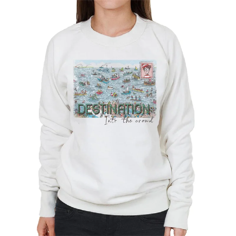 Where's Wally Destination Into The Crowd Women's Sweatshirt Graphic Hoodie Design Print