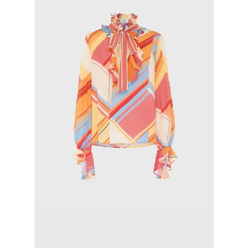 Leo Lin Women's  Macedonia Blouse Casual Button Blouse