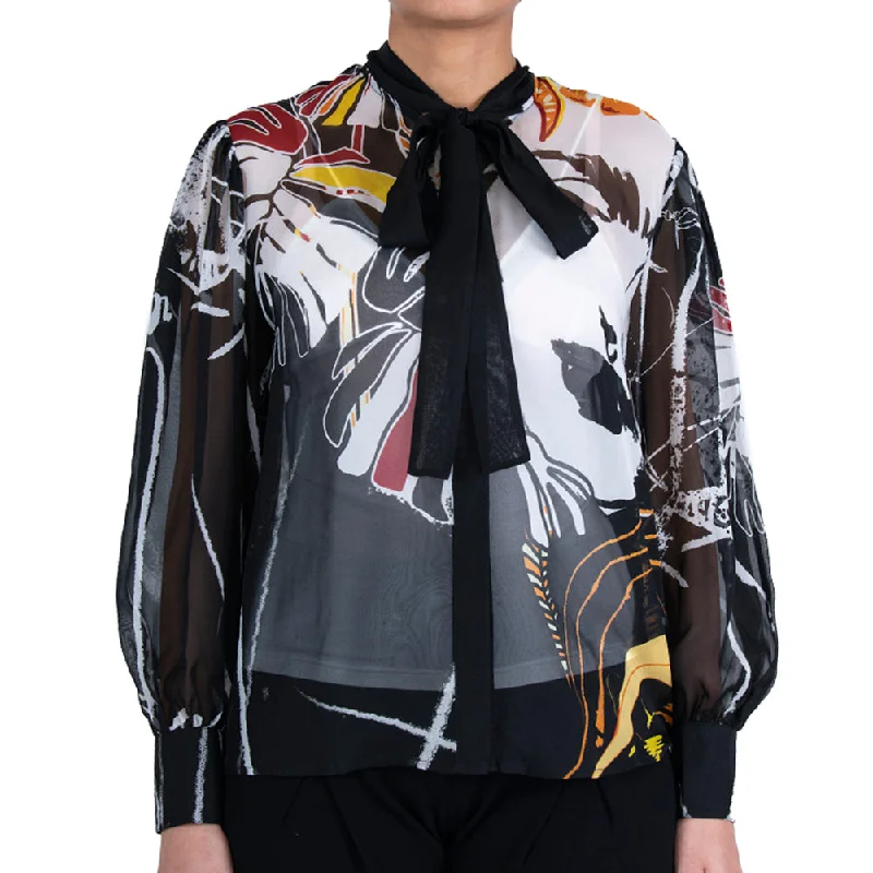 Leo Lin Women's Frida Blouse Lightweight Chiffon Blouse