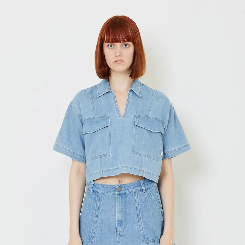 Women Blouse - Light Blue - SW2408112B Boho Chic Blouse