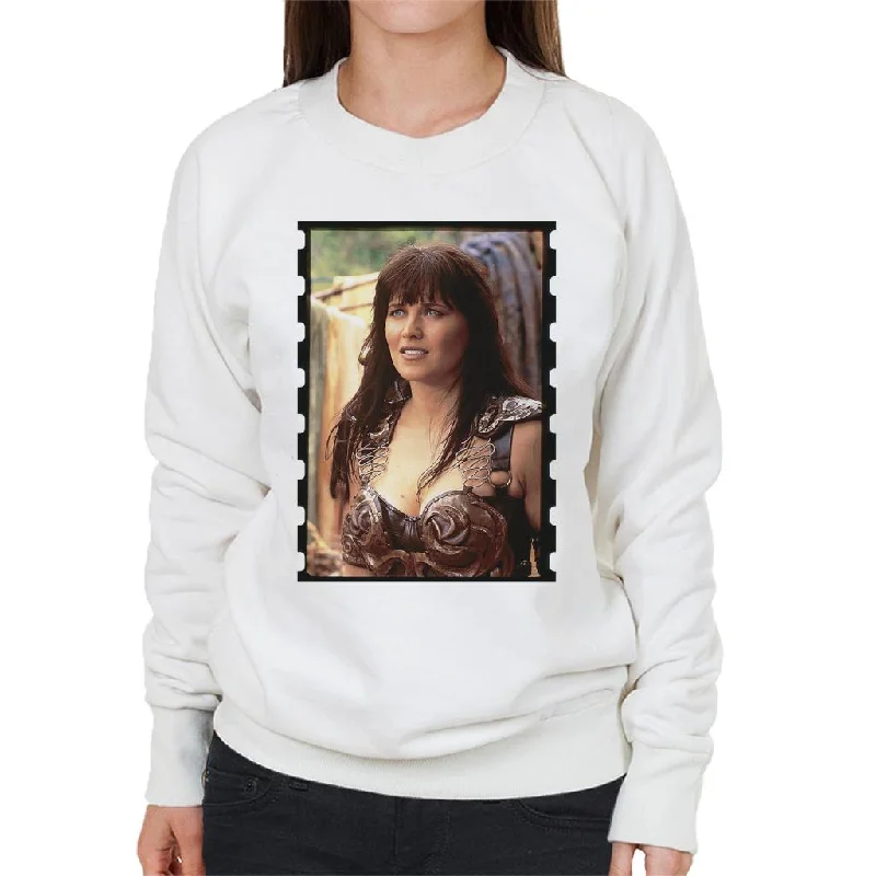 Xena Warrior Princess On A Quest Women's Sweatshirt Hoodie with Neon Bright Vibrant