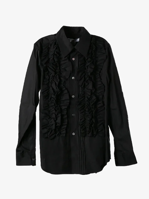 COMME DES GARCONS COMME DES GARCONS - Women Frill Decoration Blouse Drape Neck Blouse