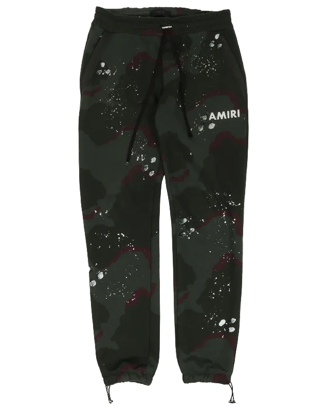 Camouflage Sweat Pant Slim-Fit Leggings