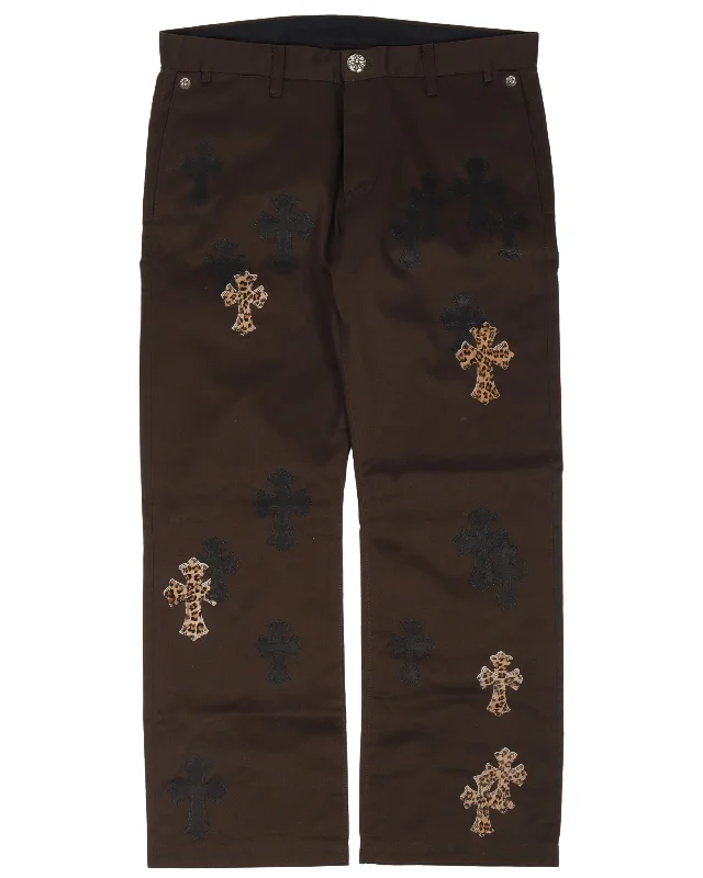 Cross Patch Chino Pants Comfy Athletic Pants