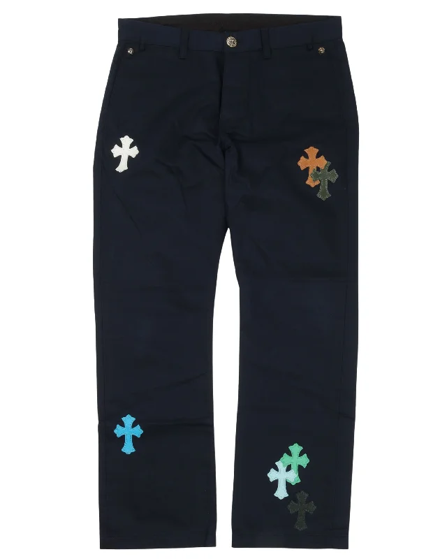 1 of 1 Special Order Cross Patch Chino Pants Comfortable Wide-Leg Pants