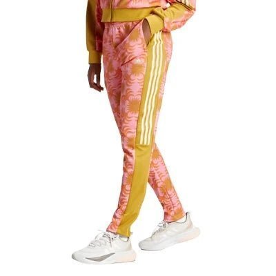 Adidas x FARM "Rio Tiro" Women's Track Pants - Semi Pink Glow / Semi Solar Orange Classic Straight Pants