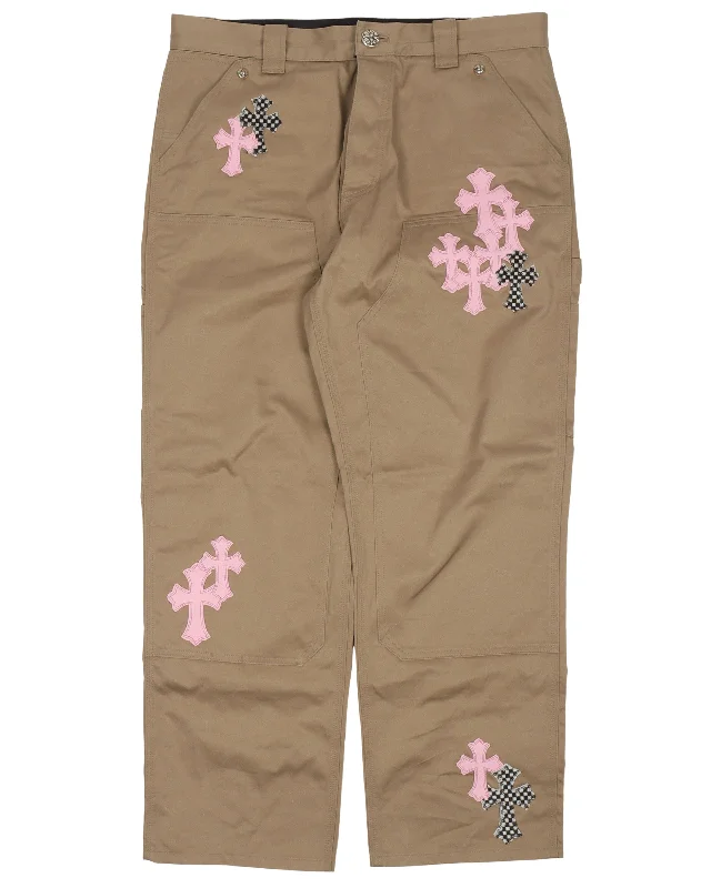 Cross Patch Double Knee Carpenter Pants Classic Cropped Pants