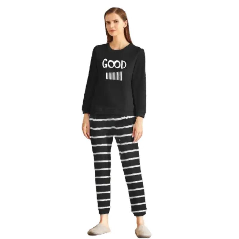 Best Branded Ladies pyjamas, striped pants, cute sloth pattern, also plus size Soft Stretch Leggings