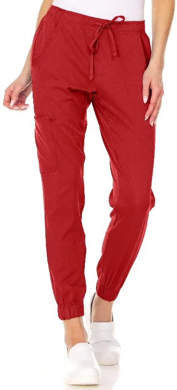 Medichic Mini Marilyn Leah Elastic Waist Cargo Jogger Scrub Pants Formal Stretch Pants