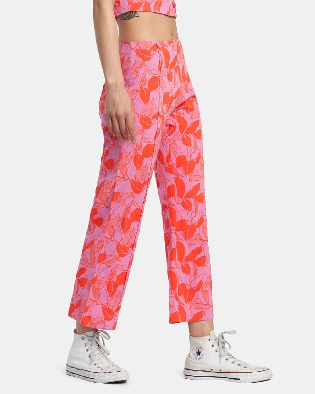 RVCA Women's "Drip" High-Waisted Pants Trendy Work Pants